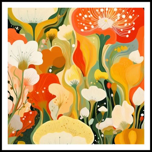 Plakat 70x70cm Kwiatowy Raj na Arena.pl