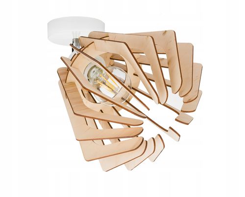Lampa kinkiet E27 ścienny ruch loft Drewno na E27 na Arena.pl