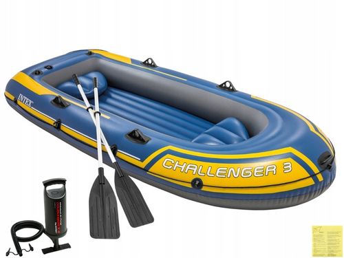 Ponton Intex Challenger 3-osob Pompka + Wiosła 68370 MODEL 2024 na Arena.pl
