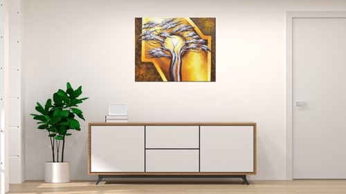 Obraz Na Płótnie 50X40 Drzewo Nocą na Arena.pl