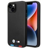 Etui BMW BMHCP14M22PTDK iPhone 14 Plus 6,7" czarny/black Leather Stamp