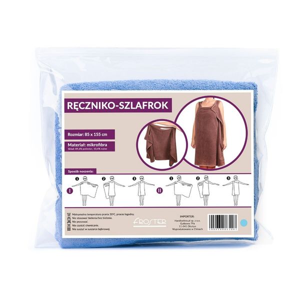 Ręczniko-Szlafrok - Różowy zdjęcie 4