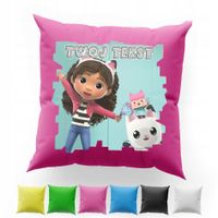 POSZEWKA Z NADRUKIEM BAWEŁNIANA 40x40CM - MKOCI DOMEK GABI GABBY DOLLHOUSE