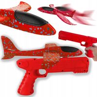 SAMOLOT Z WYRZUTNIĄ SZYBOWIEC STYROPIAN RZUTKA ZABAWKA PISTOLET