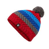 Gruba i ciepła czapka Milo Zibo  z pomponem red