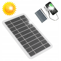 ŁADOWARKA SOLARNA DO TELEFONU 2W 5V PANEL SŁONECZNY TURYSTYCZNY USB