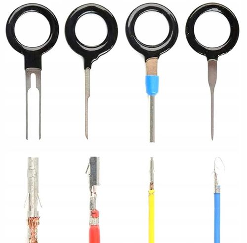 KLUCZE WYJMAKI DO DEMONTAŻU KONEKTORÓW SAMOCHODOWYCH PINÓW ZESTAW 66 AG363E na Arena.pl