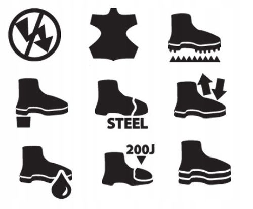 Buty półbuty robocze męskie SKÓRA NUBUK Przewiewne z NOSKIEM S1 BHP URGENT na Arena.pl