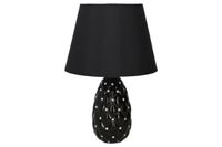 lampka elektryczna ceramiczna 34x23cm  czarna e14  zz1m17-07b