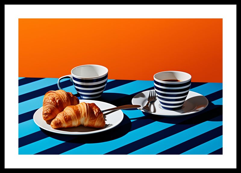 Plakat 45x30cm Croissanty zdjęcie 3