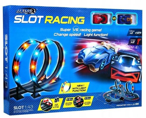 7-metrowy Tor wyścigowy dla dzieci 3-8 + Funkcja zmiany prędkości + 2 autka na Arena.pl