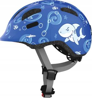 Kask rowerowy dziecięcy Abus Smiley 2.0 blue shark