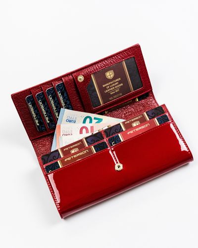 elegancki portfel damski z wężowym wzorem - peterson na Arena.pl