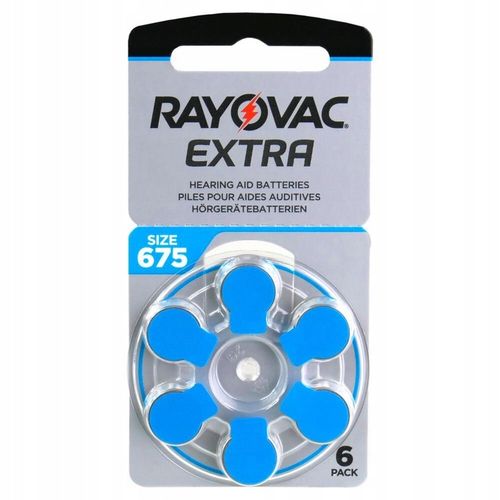 RAYOVAC EXTRA 675 / PR44 - wydajne baterie do aparatów słuchowych - 60 na Arena.pl