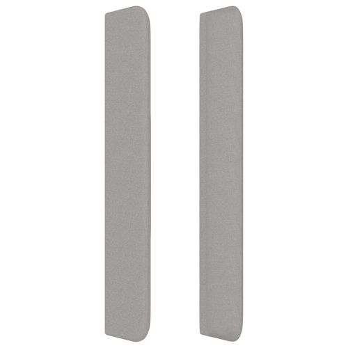 Zagłówek uszak, jasnoszary, 183x16x118/128 cm, tkanina na Arena.pl