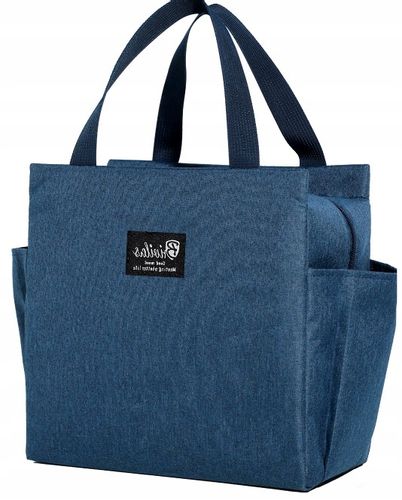 Torba termiczna izolacyjn piknik obiad Lunch plażę  T35_1_Granatowy na Arena.pl