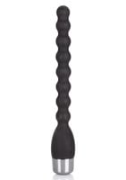 silikonowy wibrujący korek analny calexotics czarny 24 cm