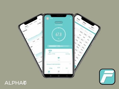 Waga Łazienkowa Elektroniczna Alpha - Aplikacja po Polsku Analityczna na Arena.pl