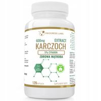 Karczoch Extract 600mg 5% Cynarin Vege 120 kaps