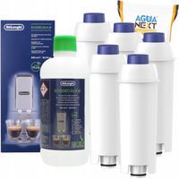 5x Aqua Next filtr do ekspresu Delonghi + oryginalny odkamieniacz Delonghi