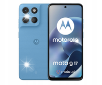 Smartfon Motorola moto g17 8/128GB 6,72” Pantone Alaskan Blue 5200 mAh IP64