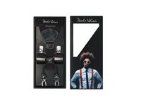 Brązowe Brunatne Gładkie szelki do spodni Orginalne Top-Gal