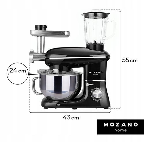 ROBOT KUCHENNY PLANETARNY MASZYNKA DO MIĘSA MIKSER BLENDER 6W1 MOCNY na Arena.pl