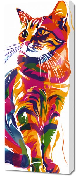 Obraz 40x100cm Nasycony Kot zdjęcie 1