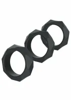 hidden desire heavy c-ring set silikonowy komplet pierścieni extreme