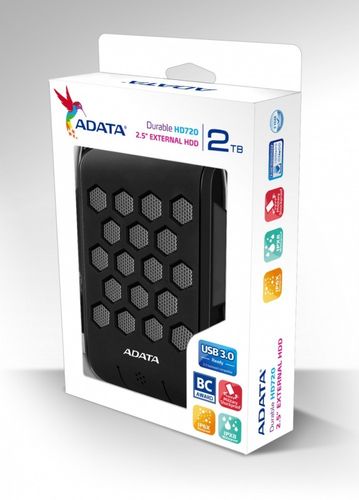 Adata DashDrive Durable HD720 2TB 2.5'' USB3.0 Czarny na Arena.pl