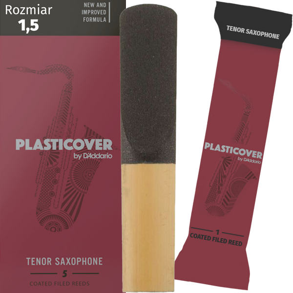 Stroik saksofon tenorowy 1,5 RICO Plasticover Czarny zdjęcie 1