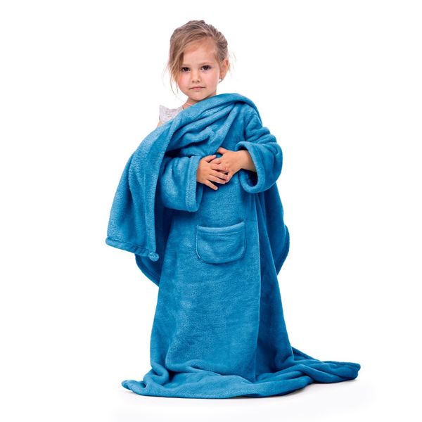 Koc DecoKing LAZYKIDS INDIGO 90x105 zdjęcie 2