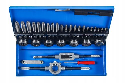 ZESTAW NARZYNEK I GWINTOWNIKÓW 32 EL KALIBROWNIKI SKRZYNKA BLACK na Arena.pl