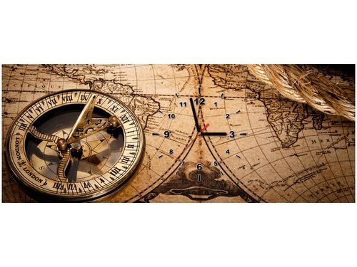100X40CM ZEGAR MAPA ŚWIATA OBRAZ na Arena.pl