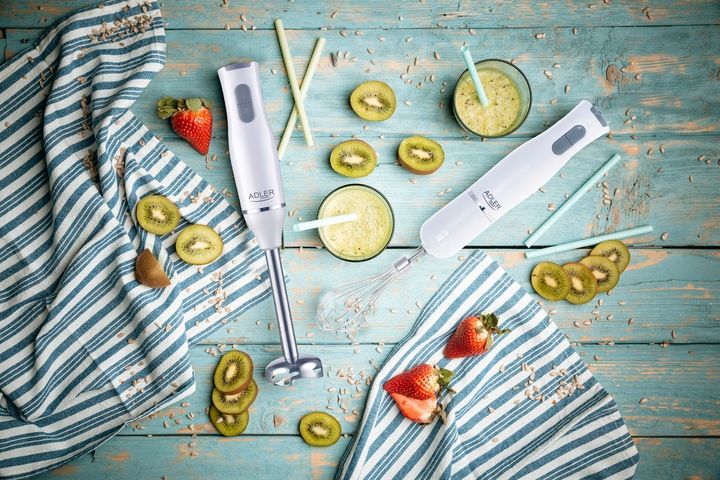 Blender Ręczny Wielofunkcyjny Mikser Biały Mocny Turbo Robot Zestaw 800W zdjęcie 2