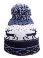 Czapka zimowa chłopięca z pomponem w renifery 46-48 YOCLUB