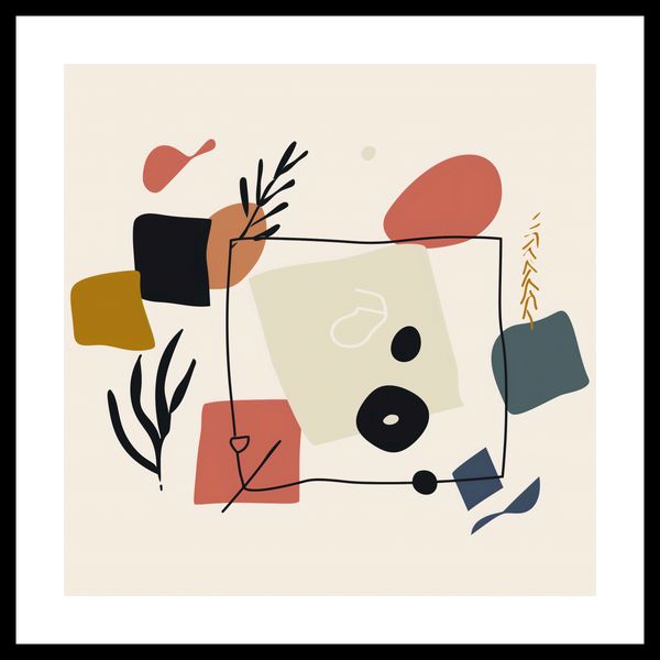 Plakat 50x50cm Abstrakcyjny Dialog zdjęcie 3