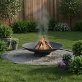 Palenisko ogrodowe żeliwne 70 cm KAWMET – ognisko grill działka taras