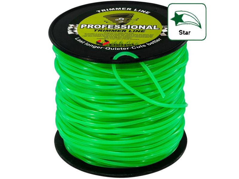 ŻYŁKA TNĄCA DO KOS I PODKASZAREK 2,7 MM 100 MB DEGET V90127 GWIAZDKA zdjęcie 2