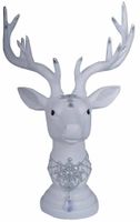 Głowa renifera ze srebrną dekoracją