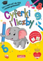 Kolorowanka z naklejkami. Cyferki i liczby