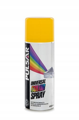 FARBA LAKIER ŻÓŁTY POŁYSK PULSAR SPRAY RAL 1003 400 ml na Arena.pl