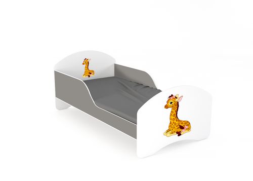 Łóżko dziecięce LEO2 160x80 biało-szare na Arena.pl