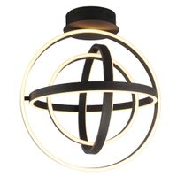 Geometryczna Lampa sufitowa Tess MX9203-4-3BD LED 3000K 52W metal czarna