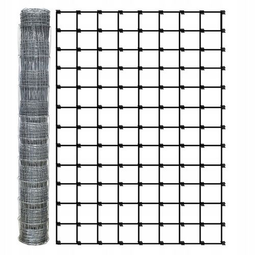 SIATKA LEŚNA 120/13/10 M rolka 25m OCYNKOWANA pola sady lasy budowa STRONG na Arena.pl
