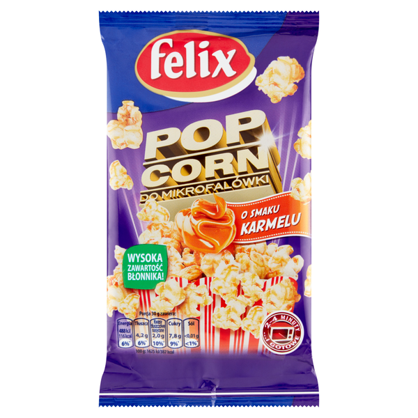 FELIX POPCORN KARMELOWY 90G zdjęcie 1