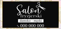 BANER REKLAMA projekt 200 x100 cm SALON FRYZJERSKI