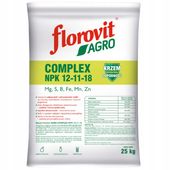 NAWÓZ WIELOSKŁADNIKOWY 25kg NPK 12-11-18 GRANULOWANY FLOROVIT AGRO COMPLEX