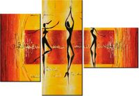 100CM 80 OBRAZ 3 ELEM TANIEC SŁOŃCU ŚCIENNY