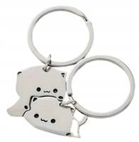 Breloczki Komplet dla Par dla Zakochanych Osób Symbol Słodkie Koteczki Amor